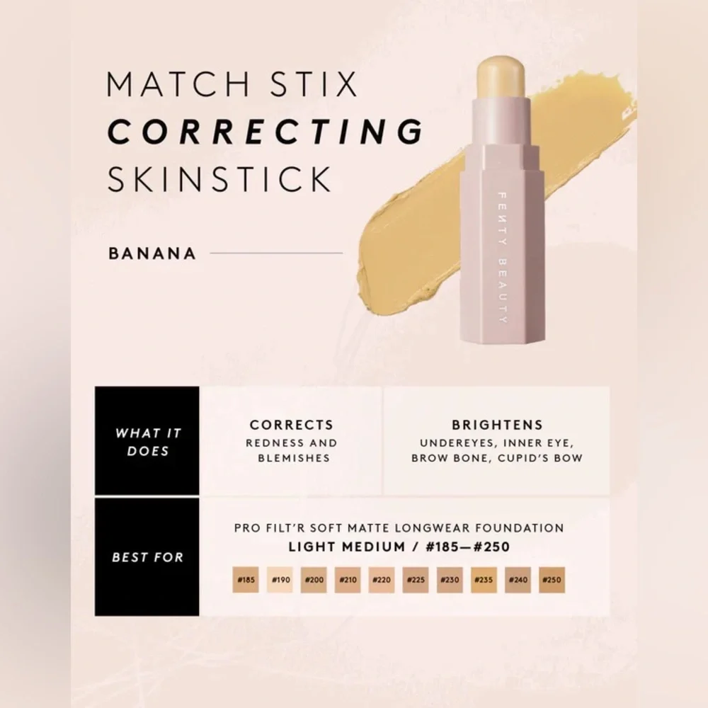 Fenty Beauty 02 Banana Match Stix Correcting Skinstick